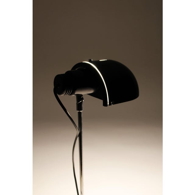 Vintage Spanish Madom Table Lamp in Black Lacquered Metal, 1970s For Sale - Image 6 of 16