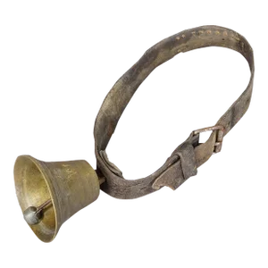 Antique Casted Bronze Cattle Bell Made in Switzerland Ca. 1900s