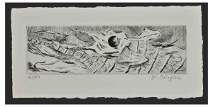 Jeanette Deseglise, Abstract Composition, Original Etching, Mid-20th Century