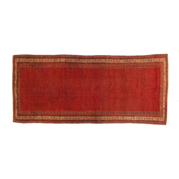 Wool pile genuine Handmade very fine antique Persian Malayer with Ferahan design gallery carpet-