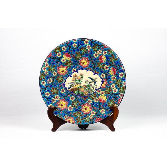 Large Antique Enamel Dish from Longwy, 1940s For Sale - Image 12 of 12