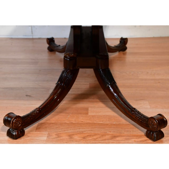 1920s Antique English Regency Style Mahogany Vanity Desk / Makeup Table For Sale - Image 17 of 17