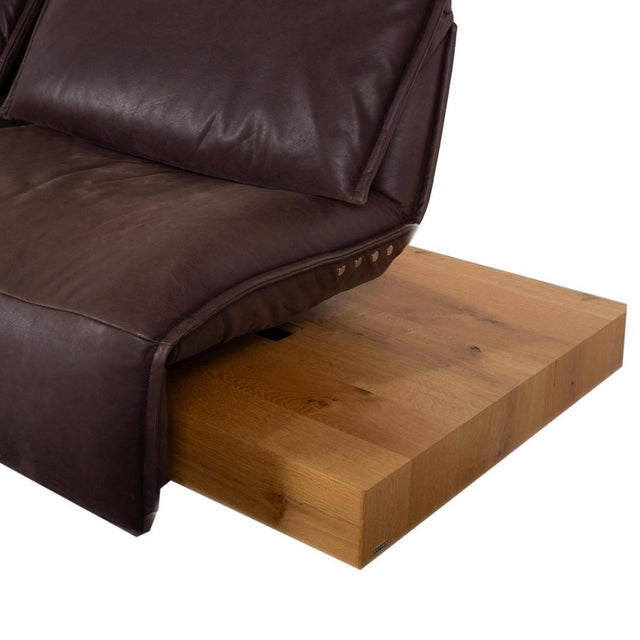 Koinor Free Motion Edit 3 Leather Two-Seater Brown Electric Function Sofa For Sale - Image 10 of 17
