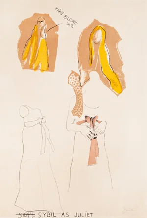 Jim Dine, Sybil As Juliet, 1968, Original Lithograph