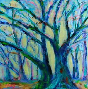 Mystery Trees, Contemporary Oil Painting