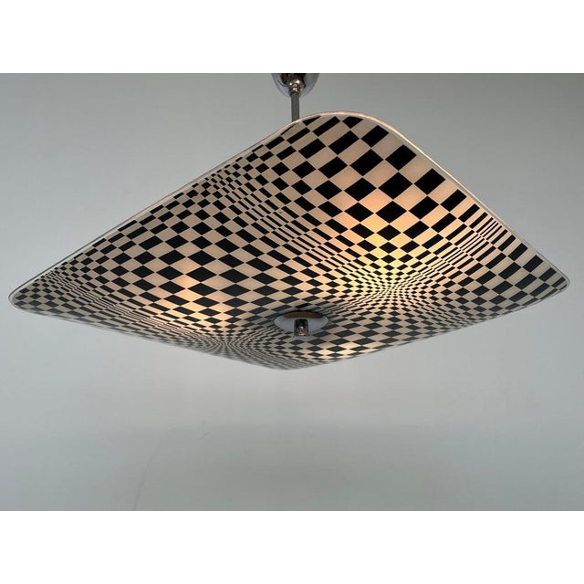 1970s Mid-Century Glass Pendant attributed to Napako, Former Czechoslovakia, 1970s For Sale - Image 5 of 9