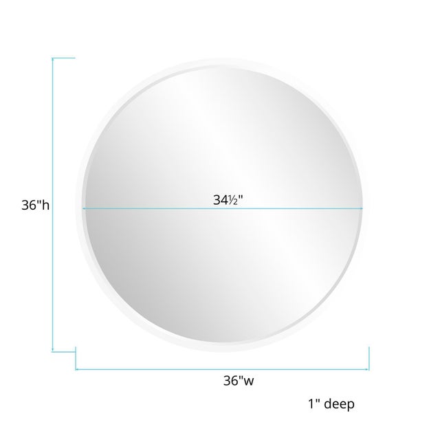 2020s Clare Round Mirror For Sale - Image 5 of 10