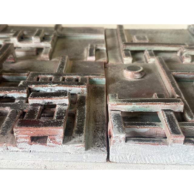 Jean Pierre Devaud, Architectural Scene, 1960s, Ceramic Tile Composition For Sale - Image 6 of 18