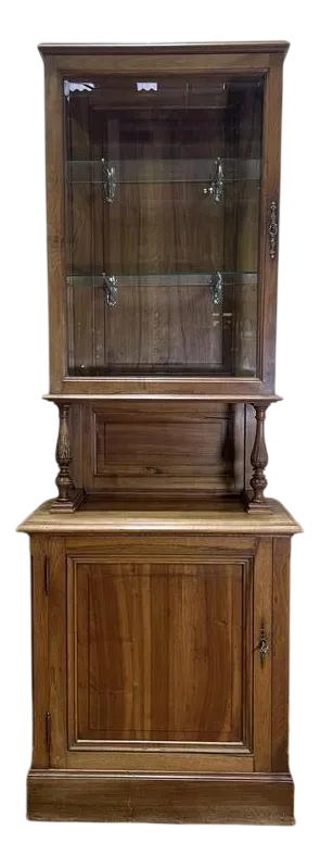 Napoleon III Walnut Display Cabinet