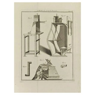 Jean François Poletnich, Methode Pour Le Dessin, Etching, 1755 For Sale