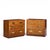 Mid-Century Modern Henredon Scene One Mid Century Oak and Brass Campaign Dresser Chests of Drawers - Pair For Sale - Image 3 of 12