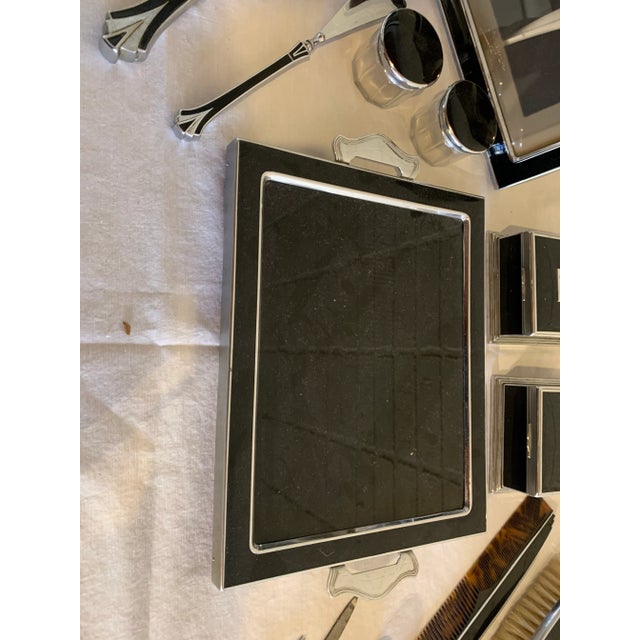 Early 20th Century 1930s Art Deco Vanity Set, 13 Pieces For Sale - Image 5 of 13