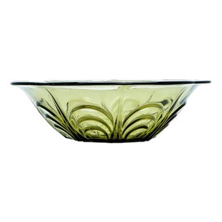 Art Deco Bowl by Krosno Glassworks, Poland, 1950s For Sale