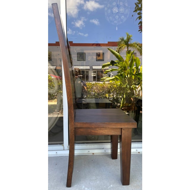 Wood Modernist Solid Wood Handmade Chairs From 70's/Set of 6 For Sale - Image 7 of 10