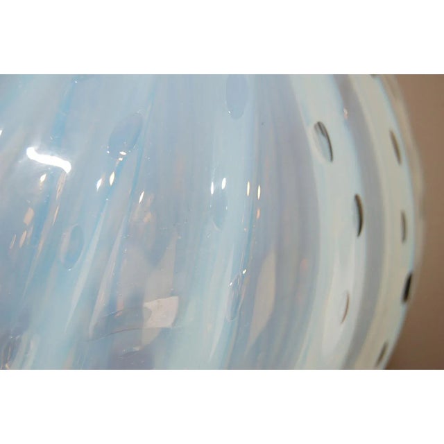 Vintage White Opaline Murano Glass Table Lamps by Swank Lighting For Sale - Image 11 of 13
