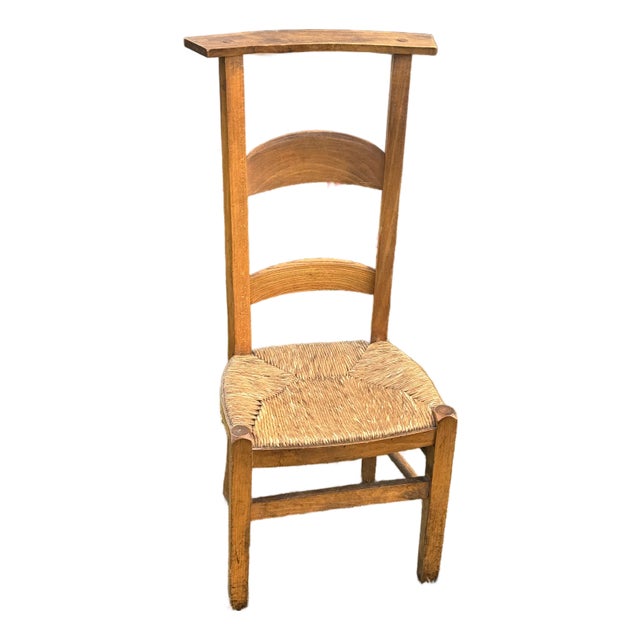 19th-Century French Prie-Dieu or Prayer Chair - Accent Chair or Clothing Valet Use For Sale