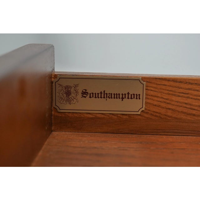 Southampton Solid Cherry 1 Drawer Country Lamp Table For Sale - Image 12 of 13