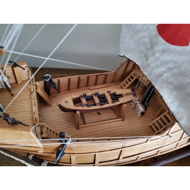 Wood Replica of Sailing Caravel For Sale - Image 7 of 9