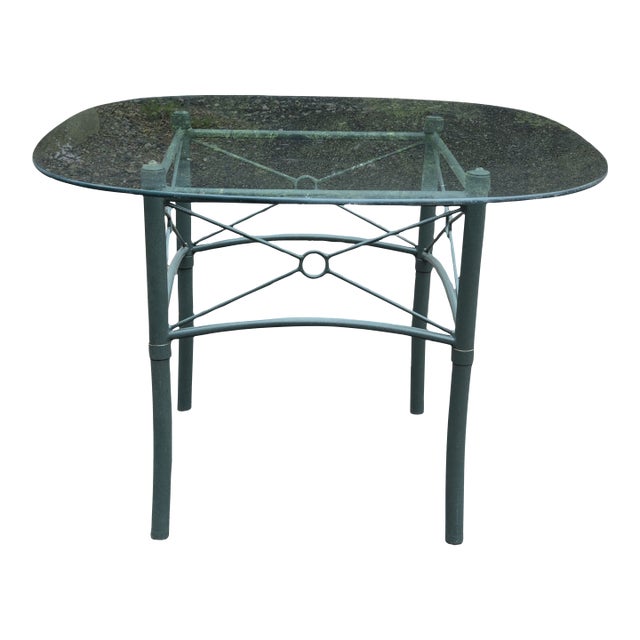 Late 20th Century Giacometti Style Outdoor Patio Table For Sale