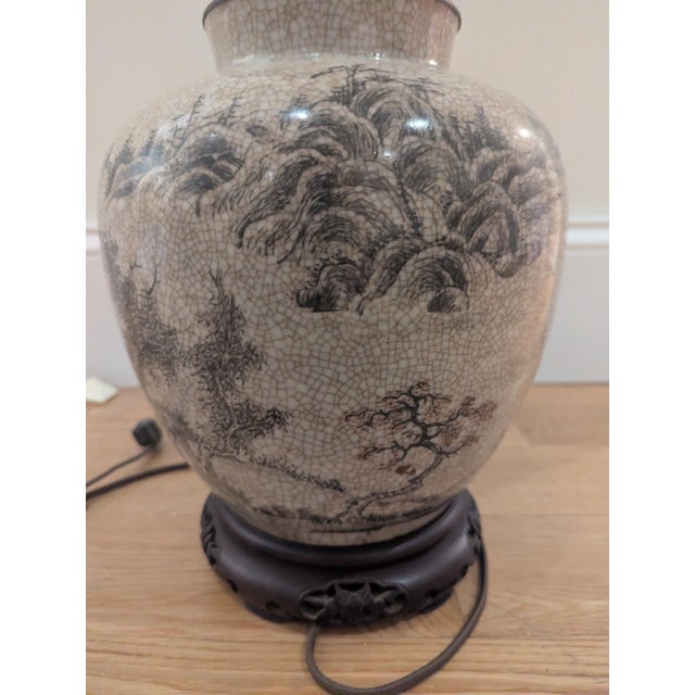 Mid 20th Century Chinoiserie Style Lamp For Sale - Image 5 of 12