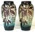 Pair of Stunning French Cameo Glass Vases in the Style of Gallé This stunning pair of French cameo glass vases, executed...