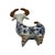 Vintage Mexican Folk Art Pottery Hand-Painted Ceramic Antelope Figurine For Sale - Image 9 of 12