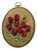 3d Rose Stumpwork Embroidery Art, Framed Botanical Sculpture, Handmade Floral Wall Decor For Sale