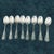 Set of 8 Vintage Ercuis Moka Spoons Silver Plated France For Sale - Image 10 of 12