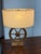 Vintage Rustic Wagon-Wheel Table Lamp For Sale - Image 10 of 12