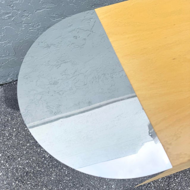 Chrome Postmodern Chrome and Ribbed Wood Credenza For Sale - Image 8 of 12