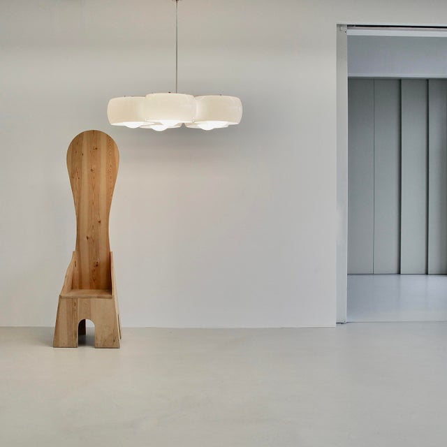 Ivory Large Pentaclinio Ceiling Lamp by Vico Magistretti for Artemide, 1961 For Sale - Image 8 of 9