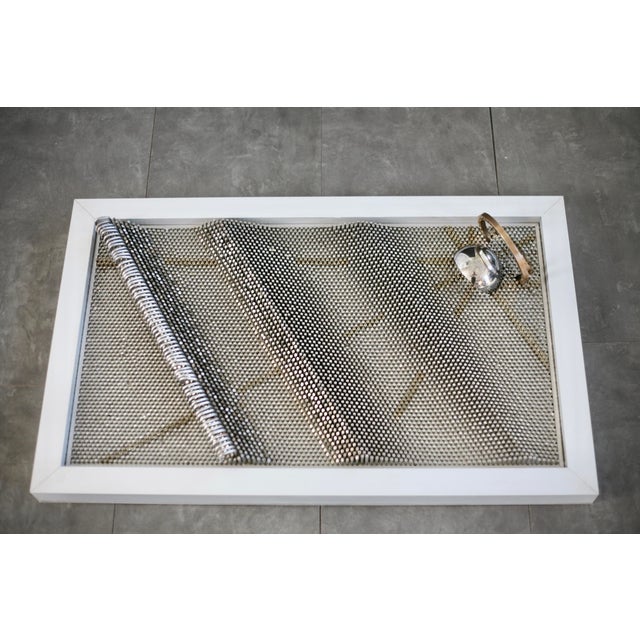 Sculpture, 1980s, Steel Rods with Aluminum Support For Sale - Image 11 of 18