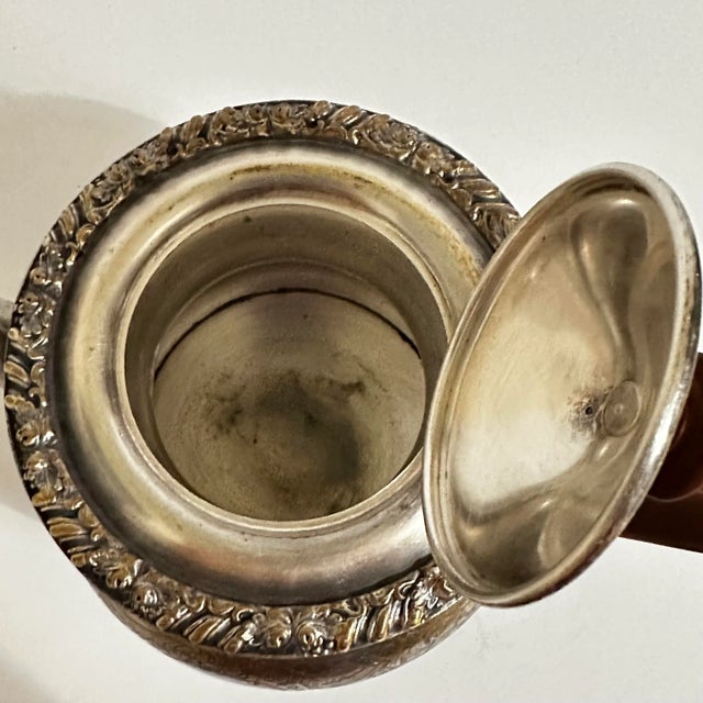 Vintage 1900s Sheffield Reproductions Silver Plate on Copper Teapot For Sale - Image 10 of 12
