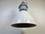 Metal Large Industrial White Enamel Factory Lamp from Elektrosvit, 1990s For Sale - Image 7 of 17