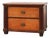 French Louis XVI Oak Commode with Fluted Corner Posts and Brass Handles, 1800 For Sale