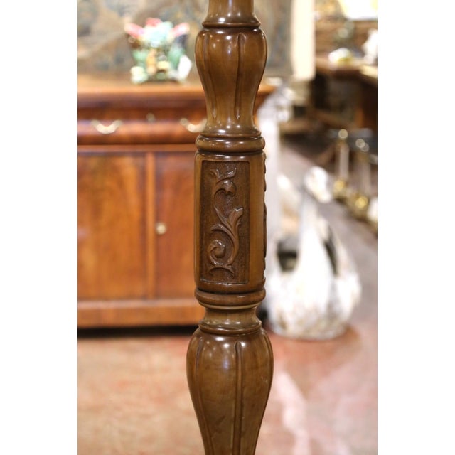 Early 20th Century French Louis XV Walnut and Wrought Iron Hall Tree For Sale - Image 4 of 9
