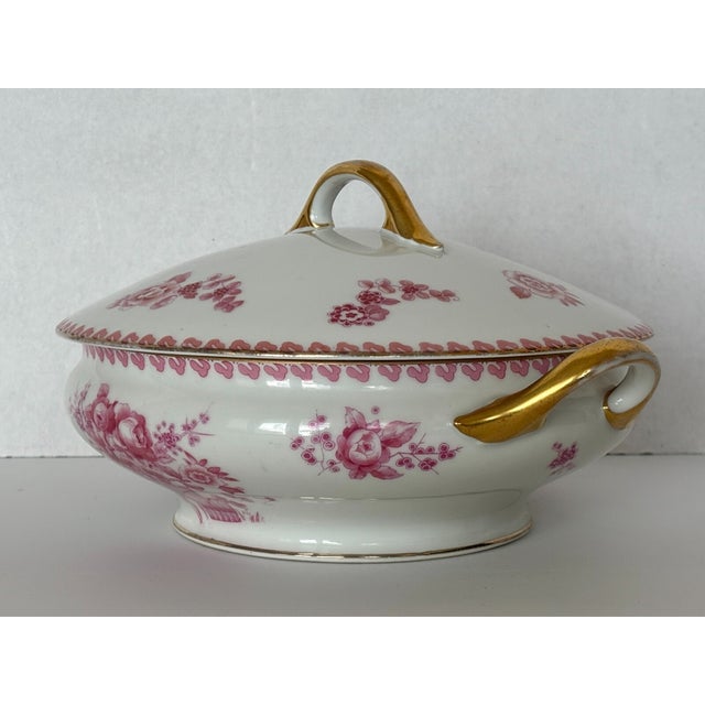 Limoges, France Vintage Mid-Century Modern Limoges France Superieur Royal Red Soup Tureen For Sale - Image 4 of 7