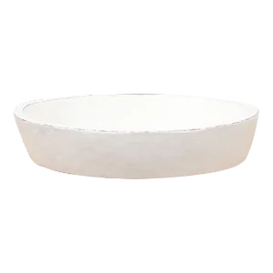 Grand Antique White Dough Bowl