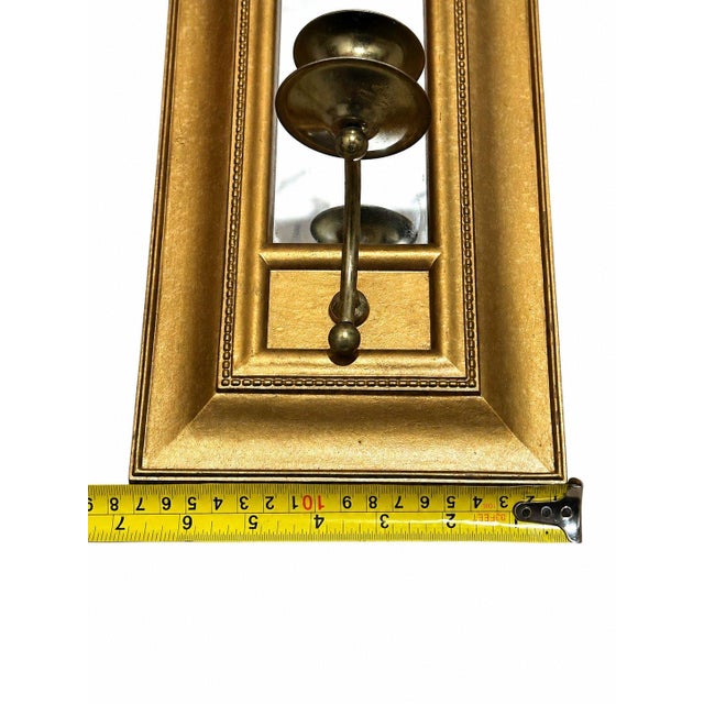 Metal Home Interiors Homco Wall Traditional Candle Holder Empire Revival For Sale - Image 7 of 8