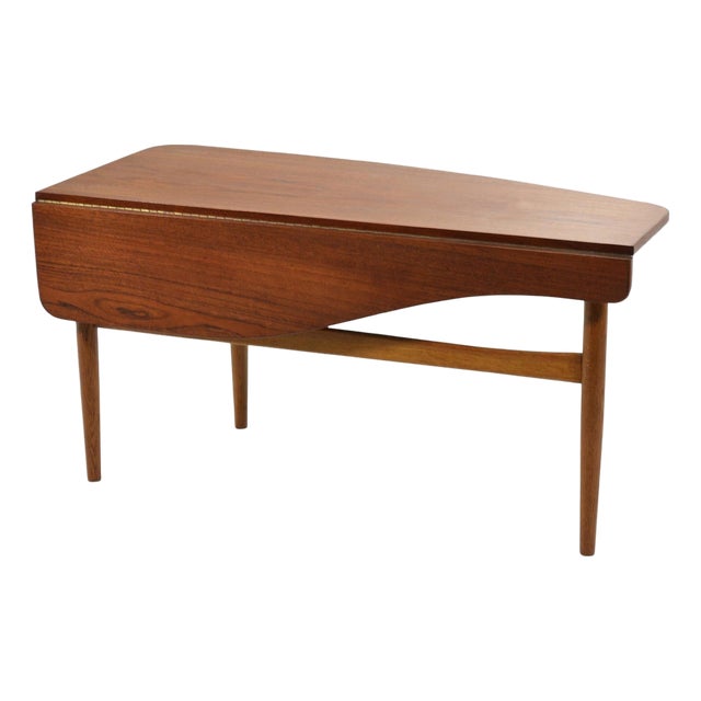 Finn Juhl Coffee Table with Drop-Leaf by Bovirke For Sale