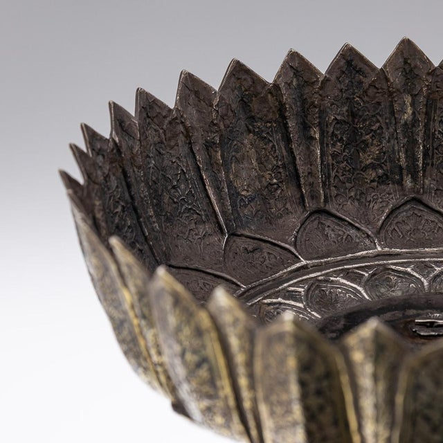 Large 19th Century Thai Silver-Gilt Niello Enamel Bowl, 1800s For Sale - Image 13 of 18