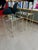 1970s Vintage Mid Century Modern Faux Bamboo Brass Glass Nesting Tables Set 1970s Hollywood Regency For Sale - Image 5 of 17