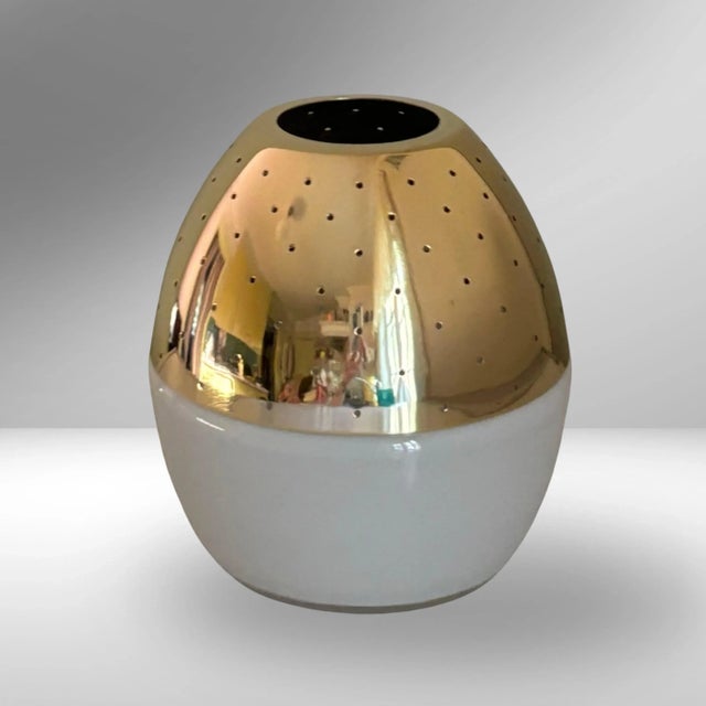 Candleholder in Glass and Brass by Hans-Agne Jakobsson, 1960s For Sale - Image 10 of 10