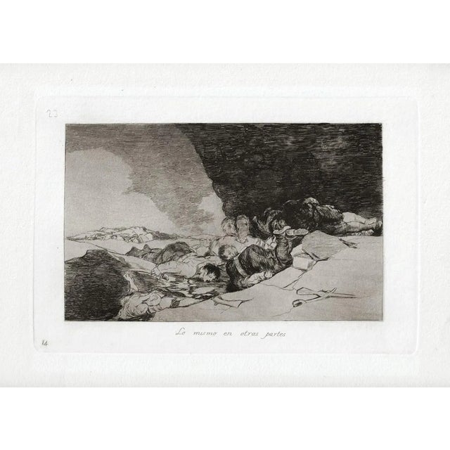 Lo Mismo en Otras Partes - Original Etching by Francisco Goya - 1863 1863 For Sale
