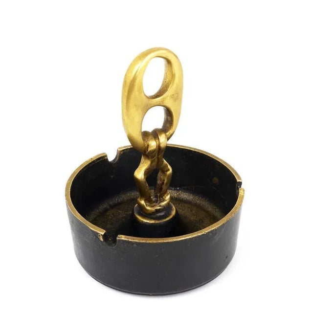 1950s Modernist Brass Maritime Ashtray, Austria, 1950s For Sale - Image 5 of 9