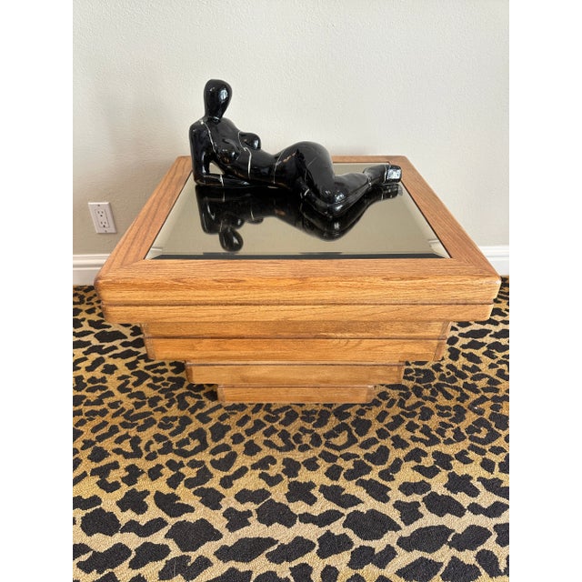 1970s Large Art Deco Revival/ Postmodern Reclining Woman Sculpture For Sale - Image 12 of 12