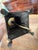 Late 20th Century Classic Aged Brass and Black Candlestick Lamps With Paw Feet and Black Parchment Shades - Pair For Sale - Image 6 of 7