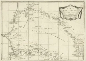 Antique Map of Senegal, West Africa, 1781