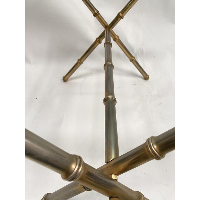 Coffee Table in Sheathed Leather by Jacques Adnet, 1950s For Sale - Image 9 of 14