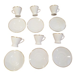 Six Rosenthal Continental Cups and Saucers For Sale